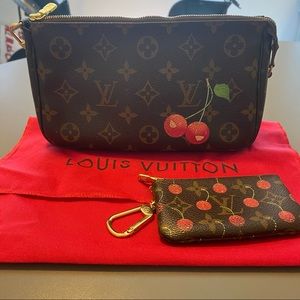 LV Monogram Cerises Pochette Accessories 2005